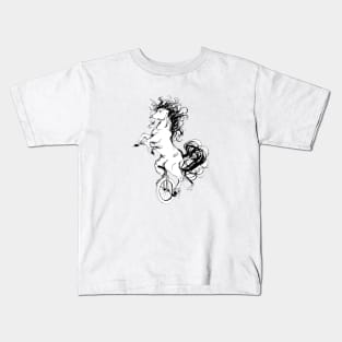 Unicorn on a Unicycle Kids T-Shirt